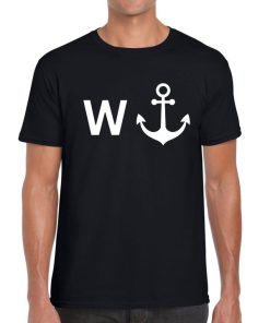 W ANCHOR Novelty Funny Tee Mens Ladies Unisex T-shirt