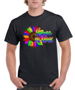 Love Is Love LQBTQ+ Pride Tee Mens Ladies Unisex T-shirt